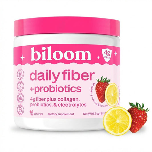 Biloom Daily Fiber + Probiotics — The Gentle 4-in-1 That Calms Your Belly